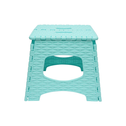 Turquoise folding plastic chair 286X325X270 mm