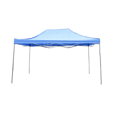 Blue pavilion tent 3x4.5m, adjustable height, foldable