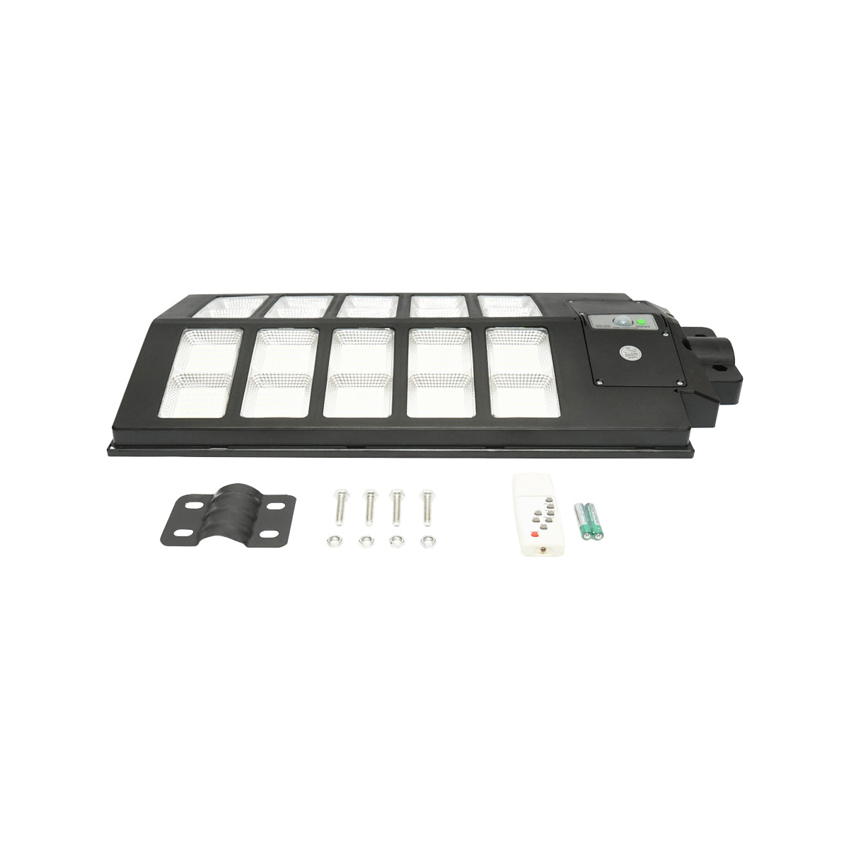 300W LED lamp with solar panel street lighting, 6500K, IP65 Breckner Germany