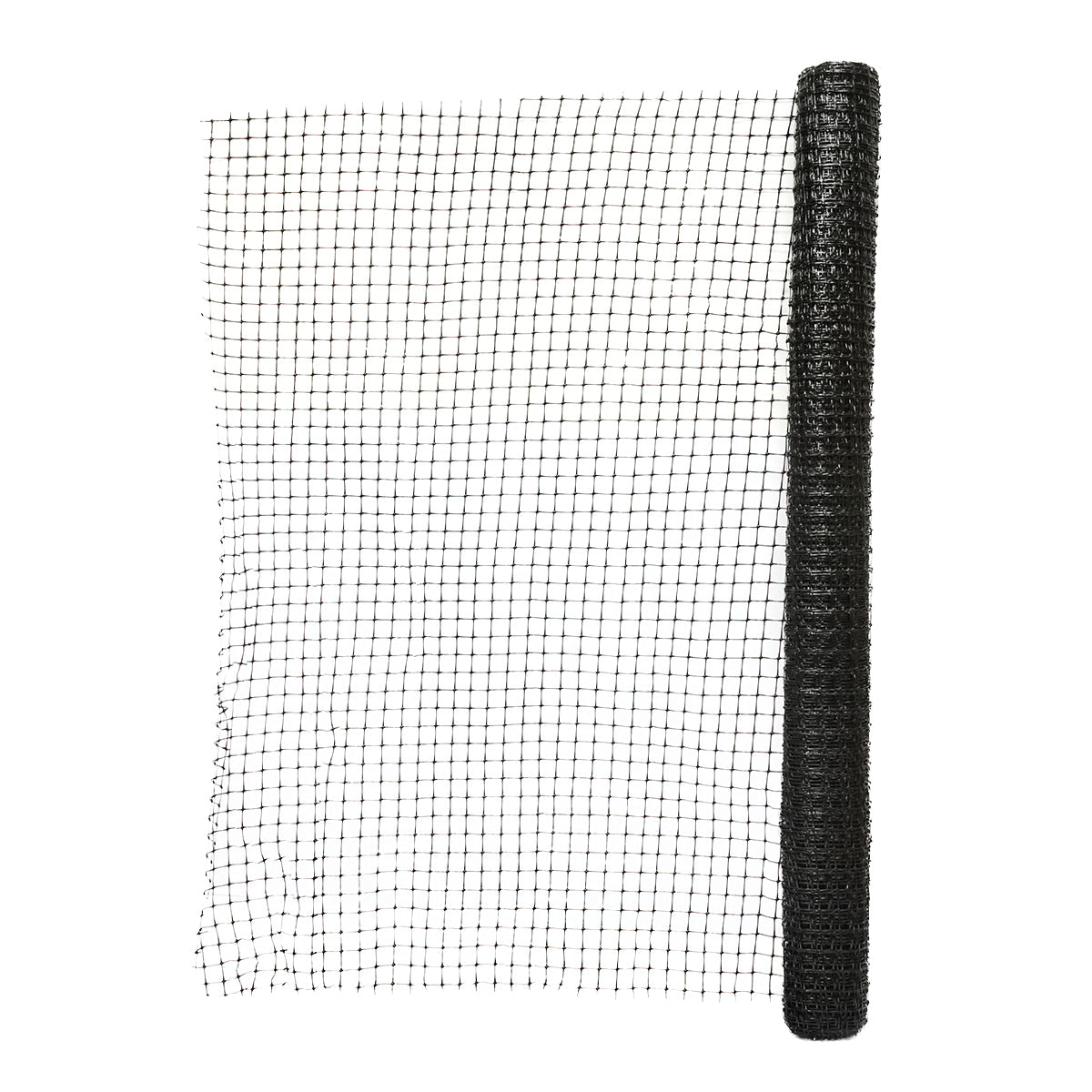 Boundary fence mesh 90cmx10m with holes 20x20mm, black