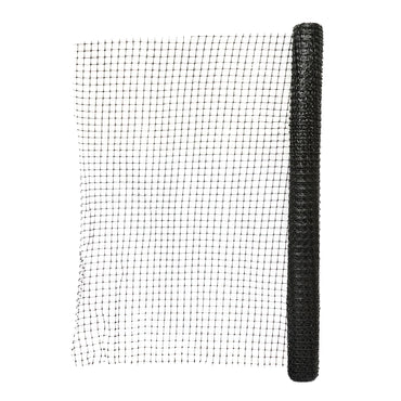 Boundary fence mesh 90cmx10m with holes 20x20mm, black