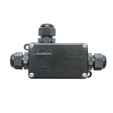 Sealed junction box with presets 41A 450V AC, 3 ways 4-8mm IP65 Leader