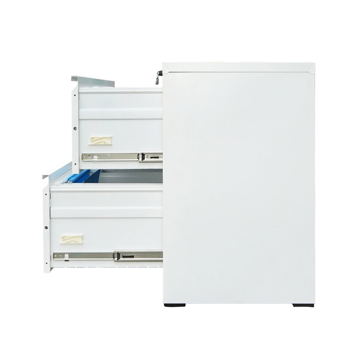 Classifier, metal filing cabinet with 2 drawers 740X462X620mm, RAL7035 Breckner Germany