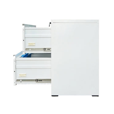 Classifier, metal filing cabinet with 2 drawers 740X462X620mm, RAL7035 Breckner Germany