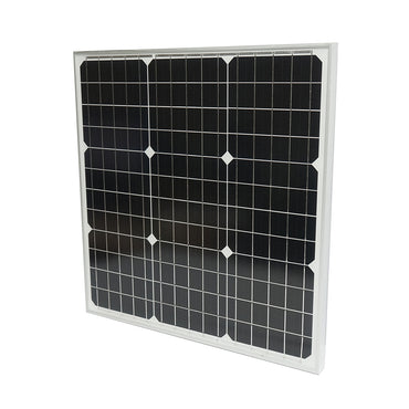 50W monocrystalline photovoltaic solar panel 19.8V and connection cable 530x510x25mm