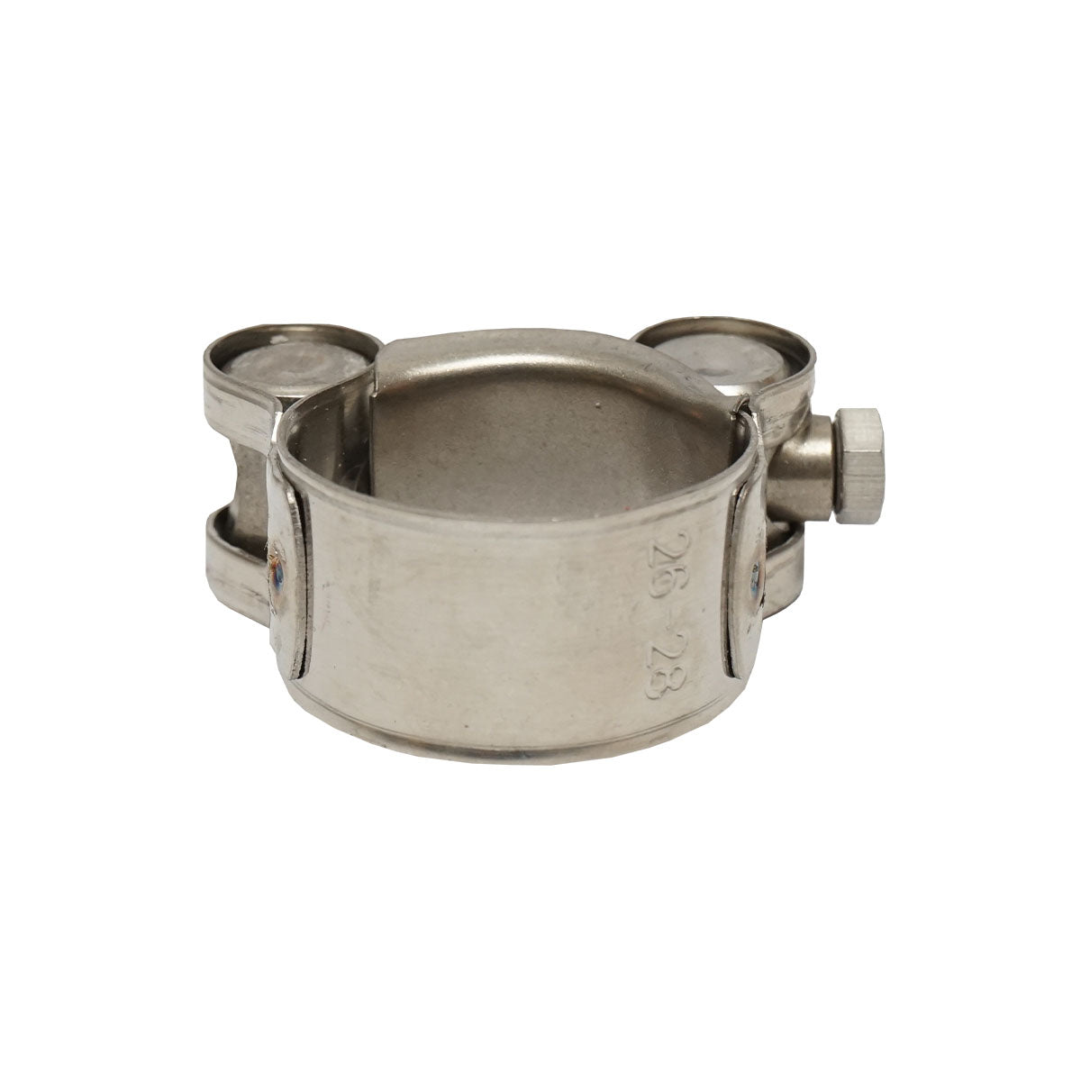 Force collar, stainless steel clamp with screw W1 for hoses 26-28mm Breckner Germany