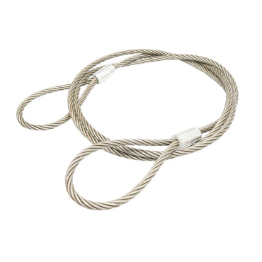 Steel winch cable 6x37 14mm diameter 5m with 2 eyes