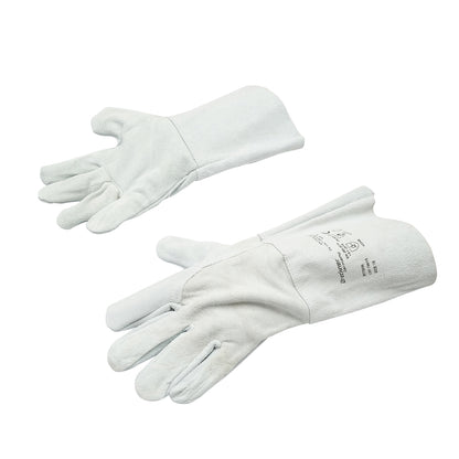 Welding gloves made of bovine leather, protective cuff 15cm, length 35cm size 10 Breckner Germany