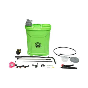 Manual spray pump, 16L tank, 3 nozzles, max pressure 3 bar