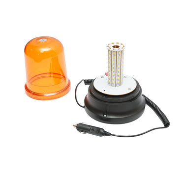 LED beacon 10-30V with 3 functions, magnetic base, powered by cigarette lighter socket IP65