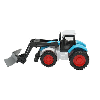 Blue tractor with snow plow, 175x65x80mm toy for children aged 3 and up