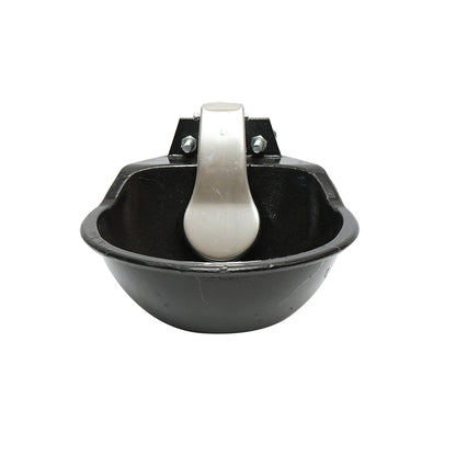 Cast iron waterer with stainless steel tongue and 2.5L 6kg mounting accessories Breckner Germany