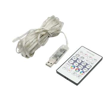 Smart LED strip 2W/m 5V with remote control, music control, bluetooth, USB application, 10m RGB+IC IP68 Breckner Germany