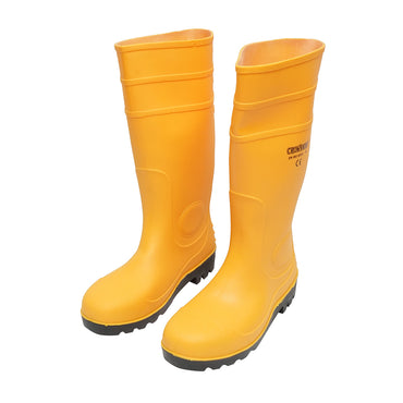 Rubber work boots, yellow, size 45 Crownman