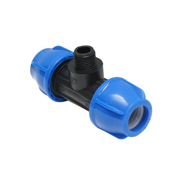 Your external threaded compression fitting father 90 degree D25x25mmx1/2, PN16 bar for irrigation systems