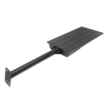 LED solar street lamp 150W, 6500K, IP65 with 15W solar panel, LifePo4 18Ah battery, motion sensor and mount on pole Breckner Germany