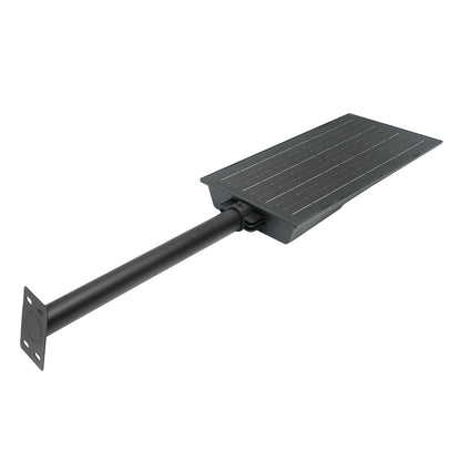 LED solar street lamp 150W, 6500K, IP65 with 15W solar panel, LifePo4 18Ah battery, motion sensor and mount on pole Breckner Germany