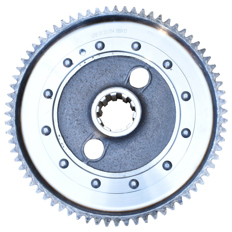 Final drive wheel with claw, left rear U-650 Z=72