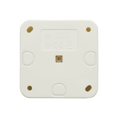 Schuko socket with 1 input, white grounding for 16A, 250V, applied with child protection Breckner Germany