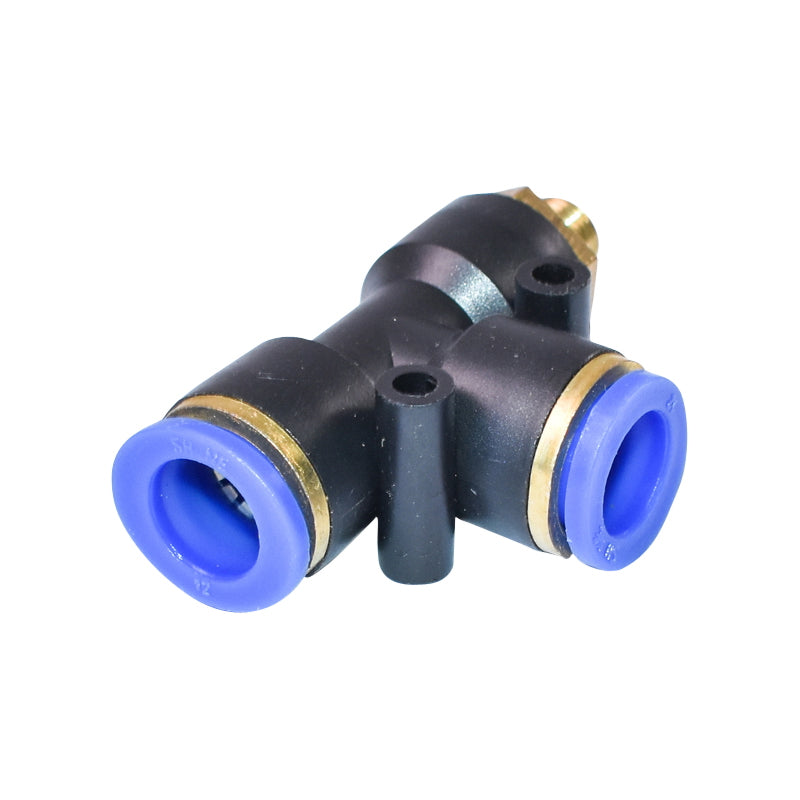 Quick T plastic connector and metal screw fi 12x12 with 1/8