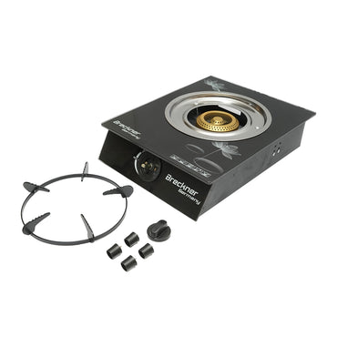 Hob, stove with a 2.5KW cast iron burner, tempered glass 400x300x90mm Breckner Germany