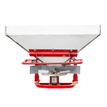 Stainless steel fertilizer distributor FLS600 with cabin control and included PTO.