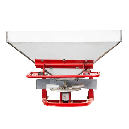 Stainless steel fertilizer distributor FLS600 with cabin control and included PTO.