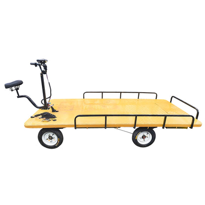 Electric cart with a loading platform for transporting goods 800W, 48V, 2.5x1.25m maximum load 1000Kg THOR