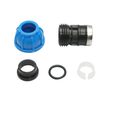 Compression fitting with inner thread D20mmx1/2 toll, PN16, for irrigation systems