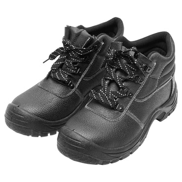 Size 46 safety boots with toe cap and steel sole insert 5001