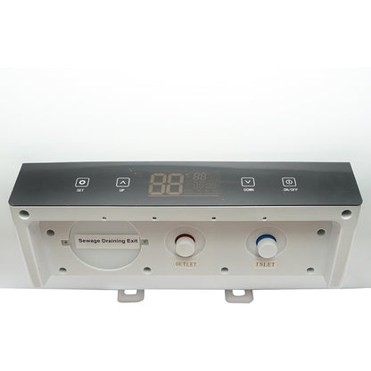 Electric boiler AC/DC, solar/220V, 60L, 2000W, 470x685mm with horizontal installation and remote control for domestic hot water Breckner Germany