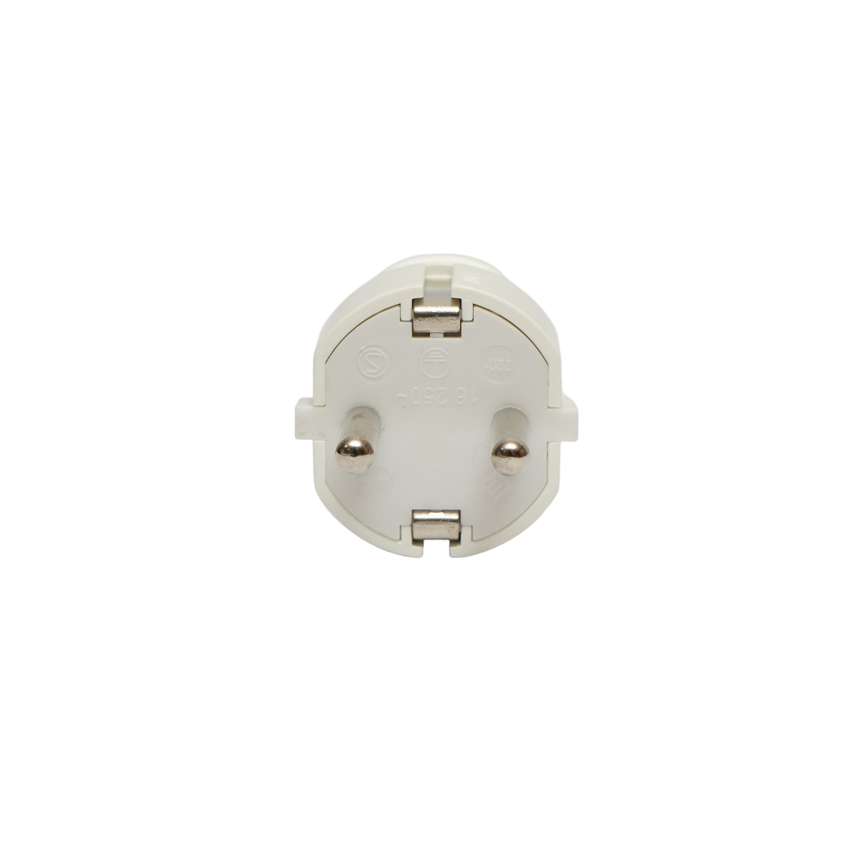 Schuko plug with grounding white 16A, 250V Breckner Germany
