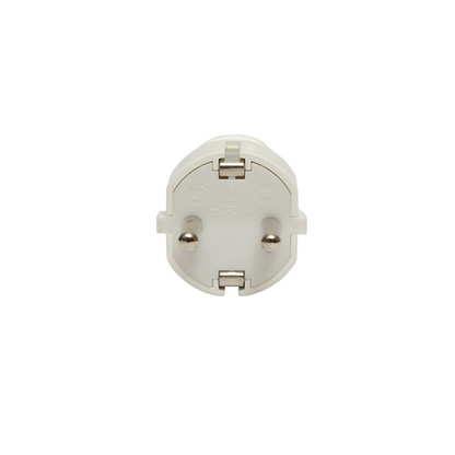 Schuko plug with grounding white 16A, 250V Breckner Germany