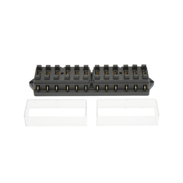 Flat fuse box with 12 slots Breckner Germany
