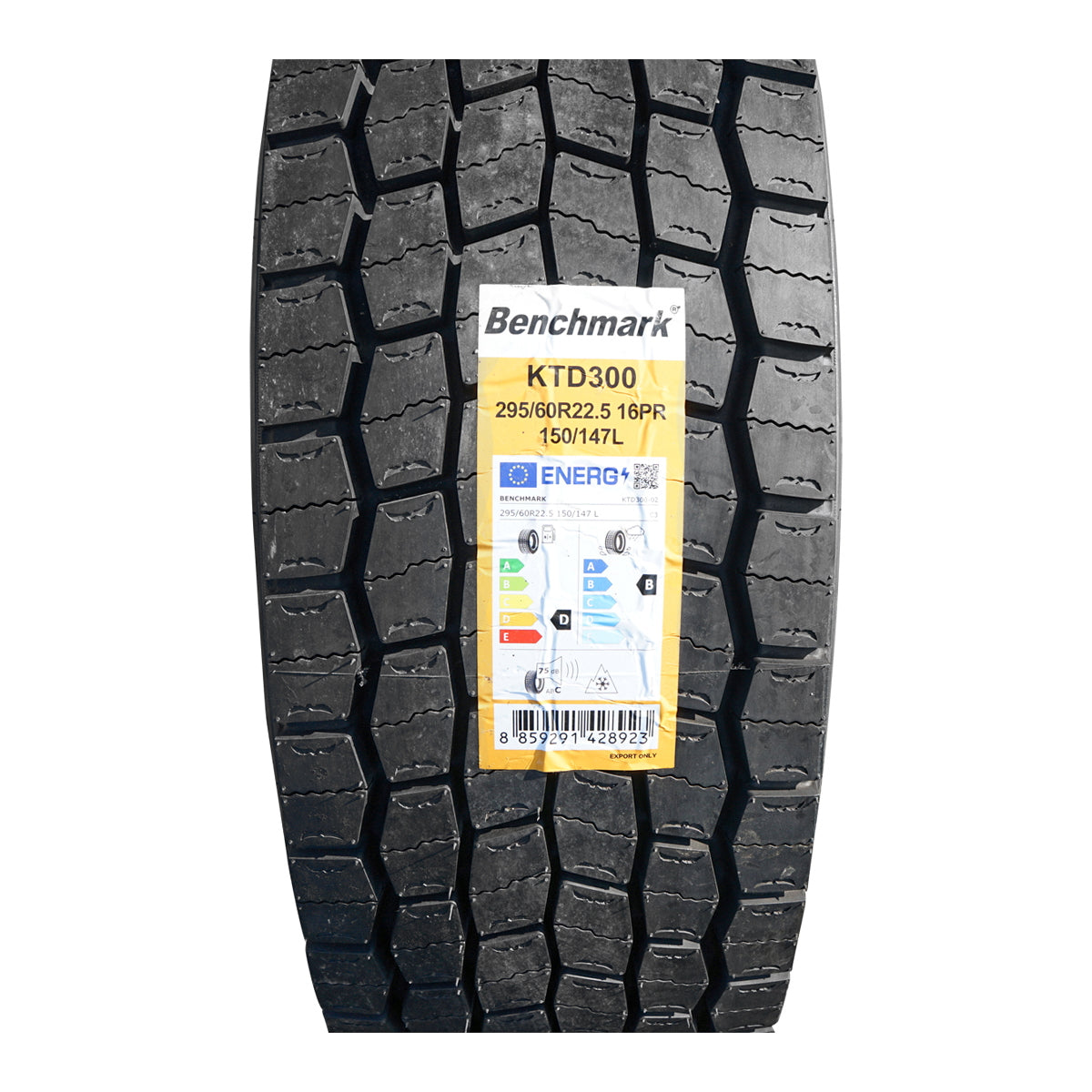 Tubeless traction tire 295/60R22.5-D915 KTD300 profile