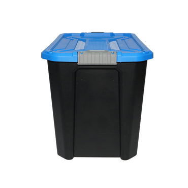 Box, heavy duty storage box 60L with lid, red 580x380x405mm Breckner Germany