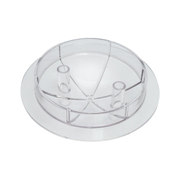 Transparent cap with 2 outlets for 30L container for cow milking machine Breckner Germany