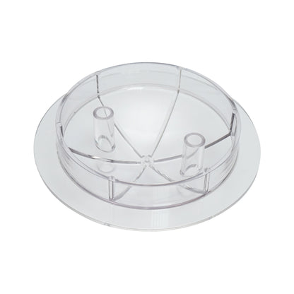 Transparent cap with 2 outlets for 30L container for cow milking machine Breckner Germany