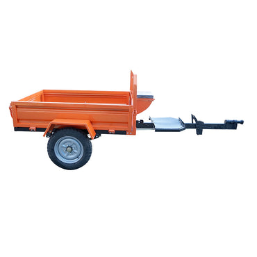 450Kg rotary tiller trailer, tires 400-12, bed 140x100x30cm