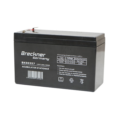 Solar system battery 12V 7.2Ah 151x65x94x100 mm VRLA FC12-7.2 Breckner Germany
