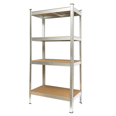 Metal shelf with 4 MDF shelves, 144x70x40cm, 50kg/shelf, assembly without screws Breckner Germany