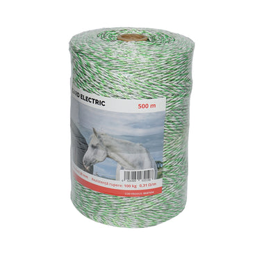 Green-white wire roll 3mm 6x0.3mm SS 0.31 Ohm/m, 500m electric fence Breckner Germany