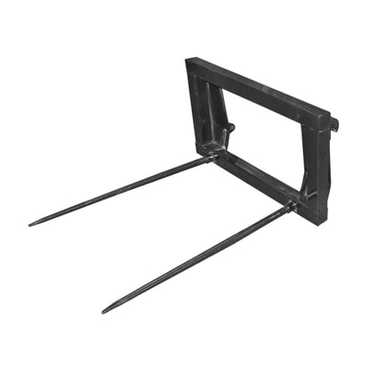 Fork for loading bales with spikes of 110 cm, distance between spikes 75 cm.