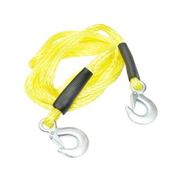 Elastic braided cable/rope 4m with metal hooks for towing 2T
