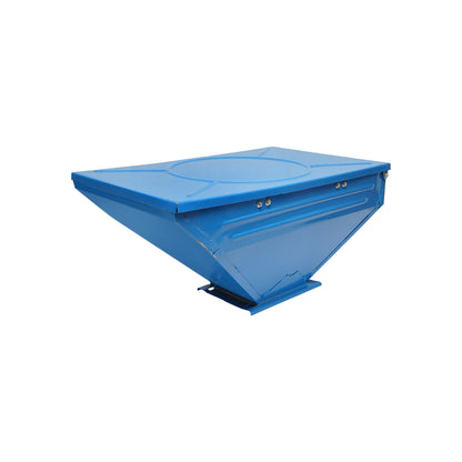 Fertilizer bunker with a lid for fertilization box