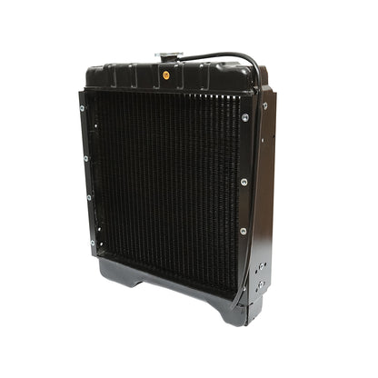 Water cooling radiator with 4 rows of cells for Case IH Maxxum series 104753A2, A104753A1, 104753A1, 87579817, 52771, 150-56 Breckner Germany