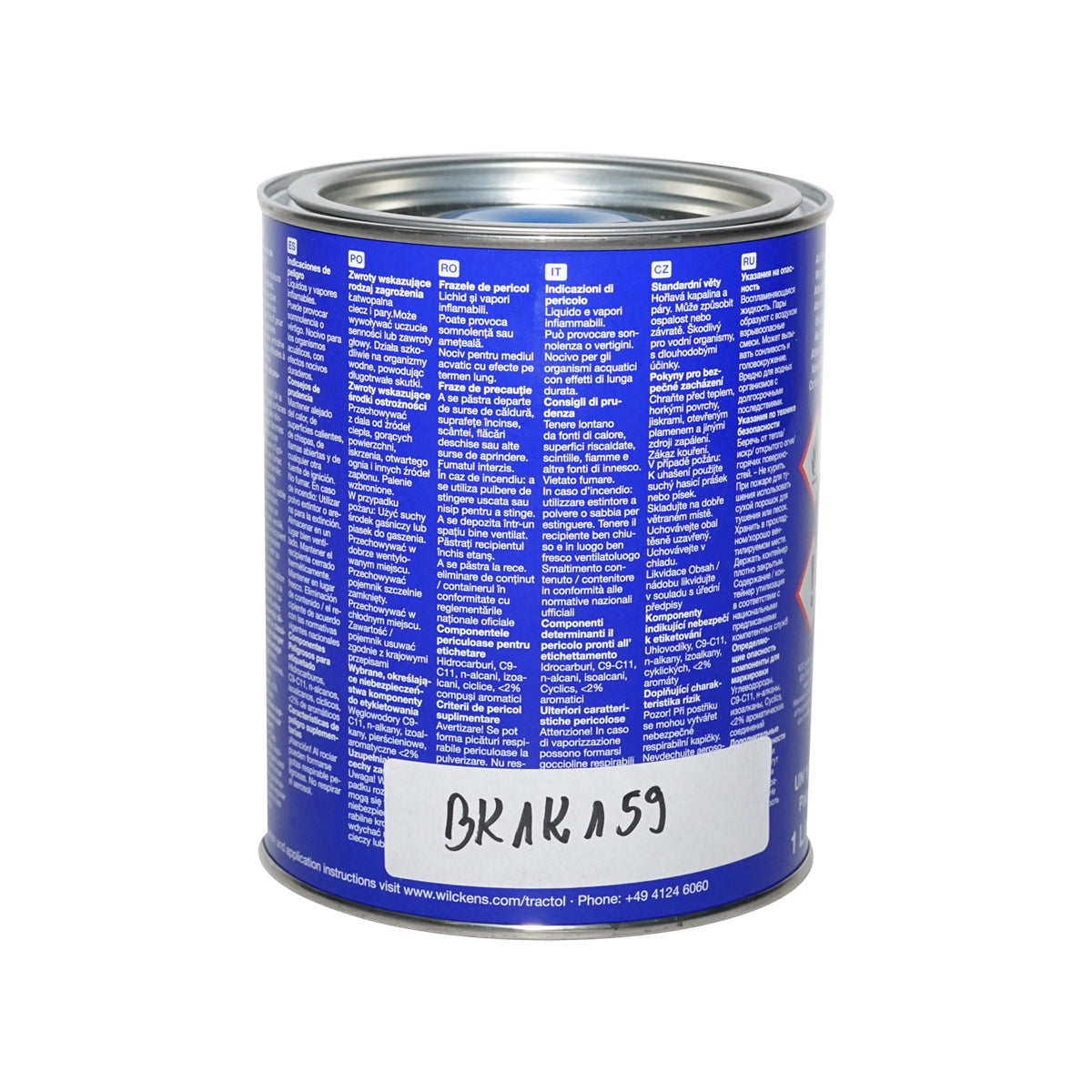 Ford blue automotive paint 1L Tractol