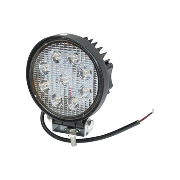 Lamp with 9 LEDs 10-60V 27W radiation angle 30 degrees spot type 114x114x48mm 6000K IP67 Breckner Germany
