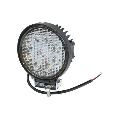 Lamp with 9 LEDs 10-60V 27W radiation angle 30 degrees spot type 114x114x48mm 6000K IP67 Breckner Germany