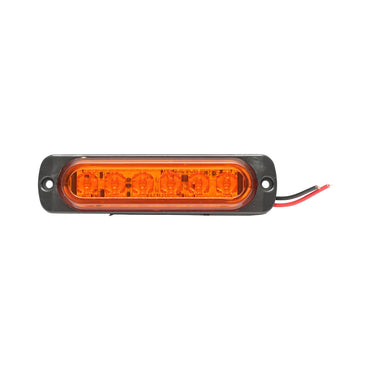 Yellow LED strobe side lamp 113mm 12-24V FR2172Y Breckner Germany